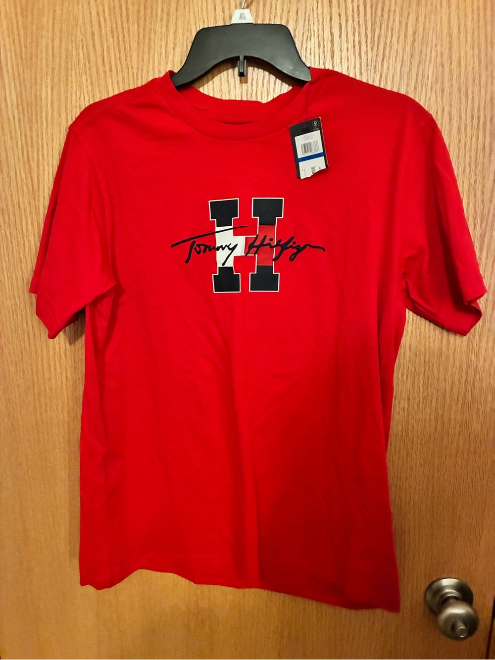 Tommy Hilfiger Red Graphic Short Sleeve Tee
